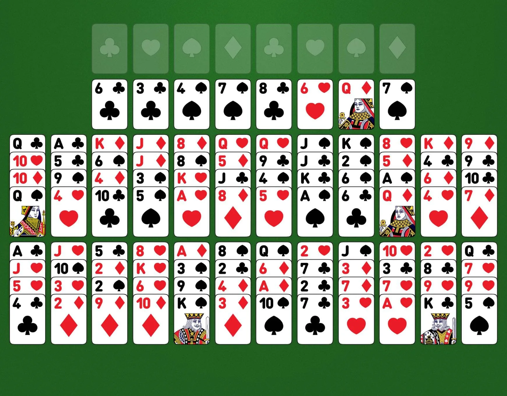 How to set up solitaire with cards